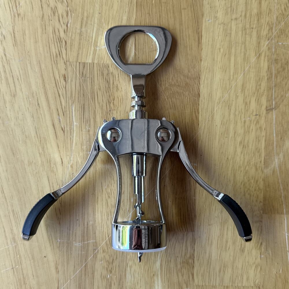 Heavy Duty Zinc Alloy Wing Corkscrew Wine & Beer Bottle Opener